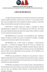 Carta - Colégio Presidentes Jovens - 2016